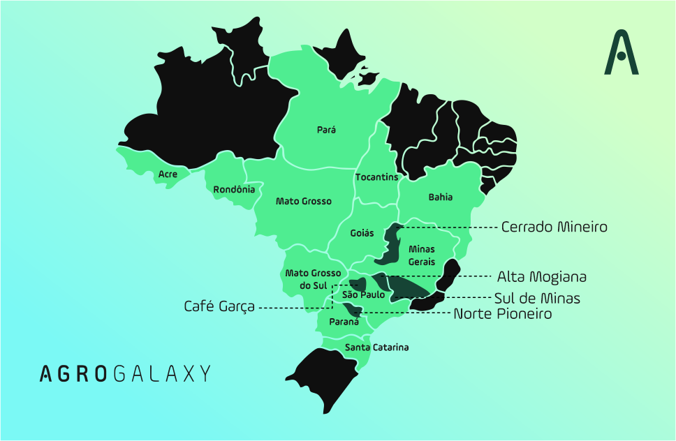 Mapa Astros do Café